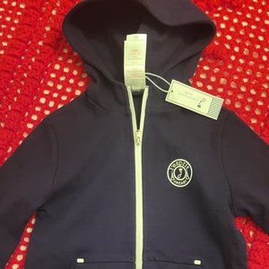 Jacadi paris navy kids hoody 6T